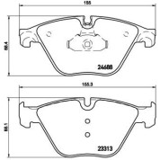 Brembo | Bremsbelagsatz, Scheibenbremse | P 06 074