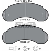 Textar | Bremsbelagsatz, Scheibenbremse | 2157302