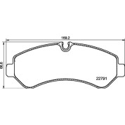 Brembo | Bremsbelagsatz, Scheibenbremse | P 50 150