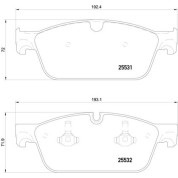 Brembo | Bremsbelagsatz, Scheibenbremse | P 50 112