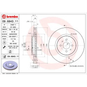 Brembo | Bremsscheibe | 09.6843.11