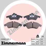 Zimmermann | Bremsbelagsatz, Scheibenbremse | 23990.205.1