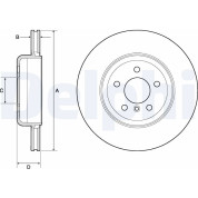 Delphi | Bremsscheibe | BG9130C