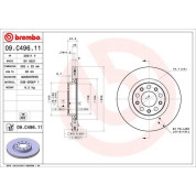 Brembo | Bremsscheibe | 09.C496.11