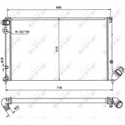 NRF | Kühler, Motorkühlung | 58020