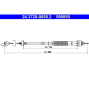 ATE | Seilzug, Kupplungsbetätigung | 24.3728-0850.2