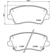 Brembo | Bremsbelagsatz, Scheibenbremse | P 30 123