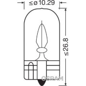 Osram | Glühlampe, Innenraumleuchte | Original W3W 24V Faltschachtel | 2841