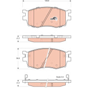 TRW | Bremsbelagsatz, Scheibenbremse | GDB3420