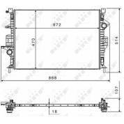 NRF | Kühler, Motorkühlung | 58499