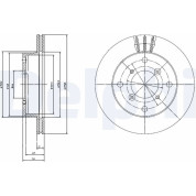 Delphi | Bremsscheibe | BG2645