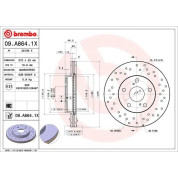 Brembo | Bremsscheibe | 09.A864.1X