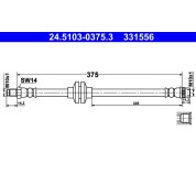 ATE | Bremsschlauch | 24.5103-0375.3