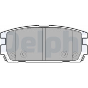 Delphi | Bremsbelagsatz, Scheibenbremse | LP1930