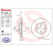 Brembo | Bremsscheibe | 09.9559.11