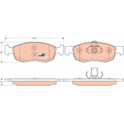 TRW | Bremsbelagsatz, Scheibenbremse | GDB1749
