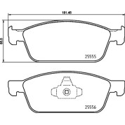 Brembo | Bremsbelagsatz, Scheibenbremse | P 24 199