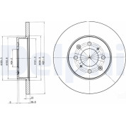 Delphi | Bremsscheibe | BG3262