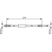 BOSCH | Bremsschlauch | 1 987 481 617