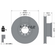 Textar | Bremsscheibe | 93101300