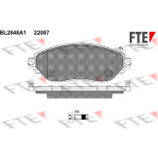 FTE | Bremsbelagsatz, Scheibenbremse | 9011024