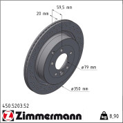 Zimmermann | Bremsscheibe | 450.5203.52