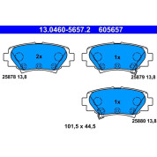 ATE | Bremsbelagsatz, Scheibenbremse | 13.0460-5657.2