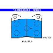 ATE | Bremsbelagsatz, Scheibenbremse | 13.0460-9030.2