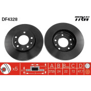 TRW | Bremsscheibe | DF4328