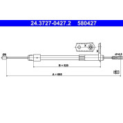 ATE | Seilzug, Feststellbremse | 24.3727-0427.2