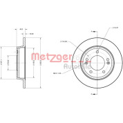 Metzger | Bremsscheibe | 6110751