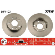 TRW | Bremsscheibe | DF4103