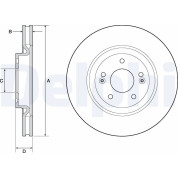 Delphi | Bremsscheibe | BG4683C