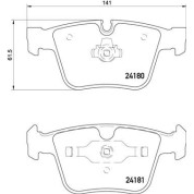 Brembo | Bremsbelagsatz, Scheibenbremse | P 50 116