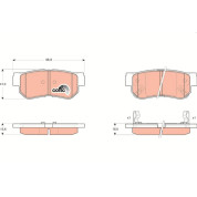 TRW | Bremsbelagsatz, Scheibenbremse | GDB3284
