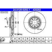 ATE | Bremsscheibe | 24.0128-0292.1