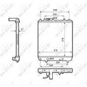 NRF | Kühler, Motorkühlung | 53825