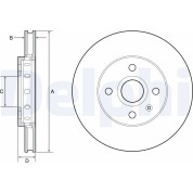 Delphi | Bremsscheibe | BG4647C