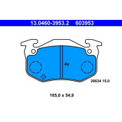 ATE | Bremsbelagsatz, Scheibenbremse | 13.0460-3953.2