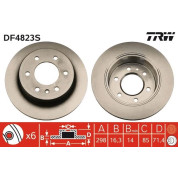 TRW | Bremsscheibe | DF4823S