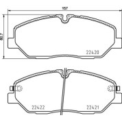 Brembo | Bremsbelagsatz, Scheibenbremse | P 30 090