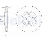 Delphi | Bremsscheibe | BG9177C