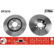 TRW | Bremsscheibe | DF2619