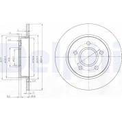 Delphi | Bremsscheibe | BG3896