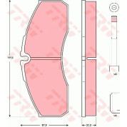 TRW | Bremsbelagsatz, Scheibenbremse | GDB3385