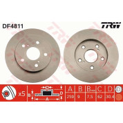 TRW | Bremsscheibe | DF4811