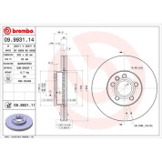 Brembo | Bremsscheibe | 09.9931.11