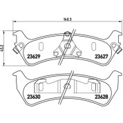 Brembo | Bremsbelagsatz, Scheibenbremse | P 24 042