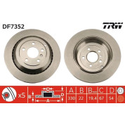 TRW | Bremsscheibe | DF7352