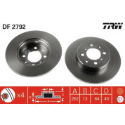 TRW | Bremsscheibe | DF2792